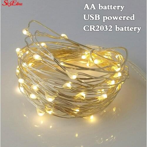 Fairy Light 1M 2M 3M 5M 10M Starry String USB Lights Fairy Micro LED Copper Wire for Party Christmas Wedding 5z