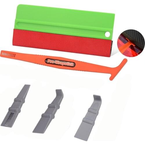 FOSHIO Car Wrap Vinyl Film Stickers Decals Magnet Stick Squeegee Felt Scraper Wrapping Tool Kit Auto Styling Car Accessories Set