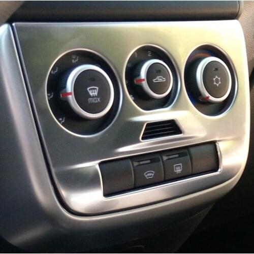 Stainless steel air AC conditioner console dash panel decorative cover trim for Lada Granta FL Kalina-2 chrome accessories