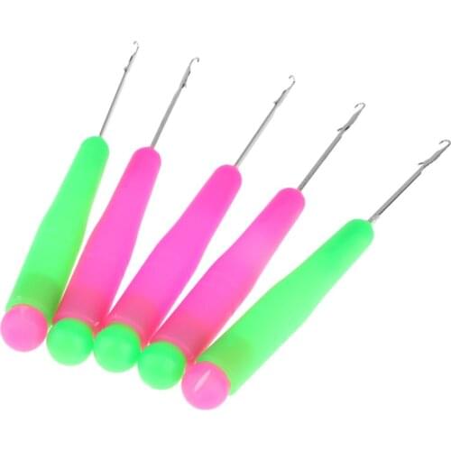 Hair Weaving Needle Crochet Hook For Braids Plastic Crochet Hair Needle Crochet Braid Latch Hook Needle