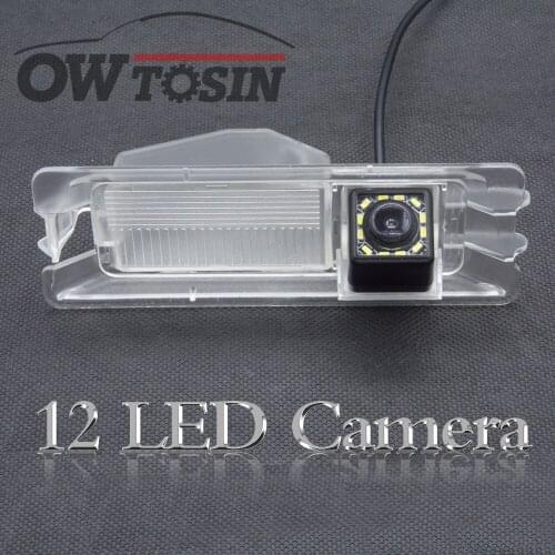 12 LED light Reverse Rear View Camera For Nissan Micra March For Renault Pulse Logan Sandero Car Parking Monitor Night Vision