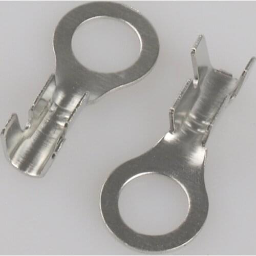 100pcs 5.2 circular lug ring ground lug cold pressed terminal ring copper terminal