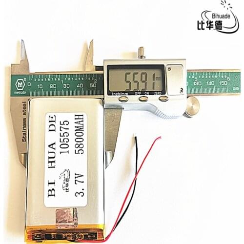 Good Qulity Liter energy battery 3.7V,5800mAH 105575 Polymer lithium ion / Li-ion battery for tablet pc BANK,GPS,mp3,mp4