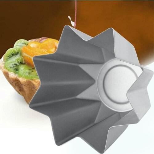 Diy Reusable Aluminum Alloy Octagonal Mousse Cake Mold House Hold Multiple Usage Scenarios Kitchen Baking Tool