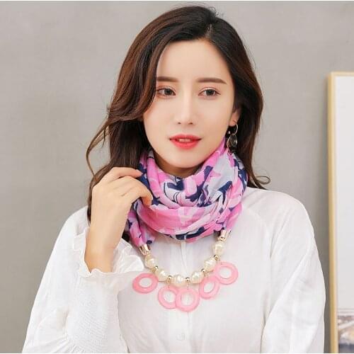 Fashion voile jewelry tassel scarf necklace silk scarf beaded scarf Alec resin effect jewelry scarf free shipping