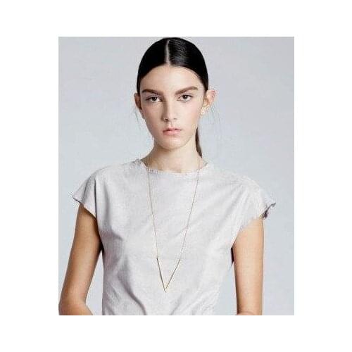 Fashion accessories simple triangle necklace female