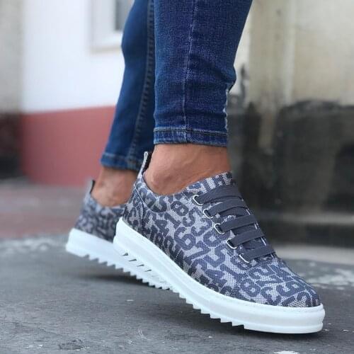 BA0111 Gray Digit Wheel Casual White Sole Sneakers Men 'S Sports Shoes