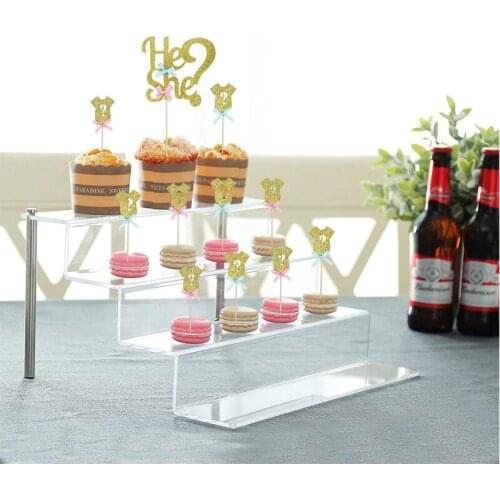 25pcs Gender Reveal Party Supplies He Or She Baby Shower Decor Glittering Cake Decorations Cupcake Topper Food Board Girl or Boy