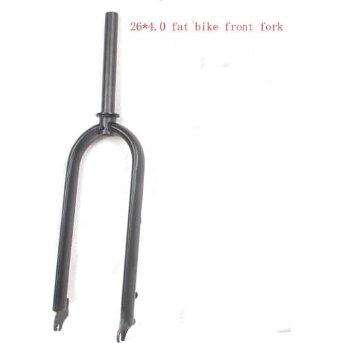 Super Wide High Qulity 26*4.0 Fat Bike Fork 28.6 135mm Steel Bicycle Front Fork Disc Brake Fork for Electric Bike