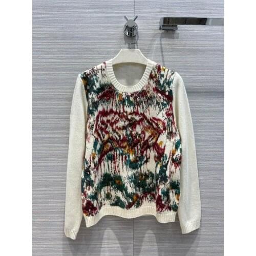 Autumn High 2021FW Quality Women 100% Cashmere Knitted Jumpers Female Casual Sweater For Ladies Gdnz 6.24