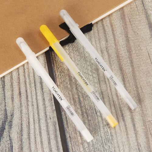 1 PC White Golden Silver Marker Pen Sketch Painting Pens Art Stationery Supplies Pen White Marker Pens