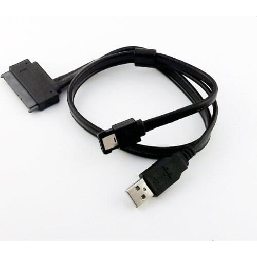 10pcs SATA 7+15 Pin 22 Pin Female to eSATA 7P with USB 2.0 A Male Power Supply Y Splitter Connector Cable Cord 50cm