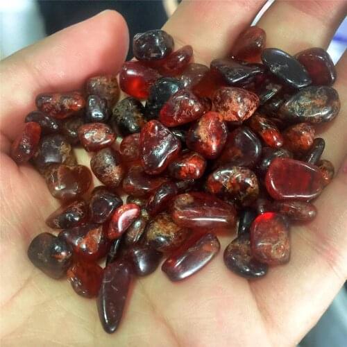 100G Natural orange garnet crystal tumbling crystal healing specimen gemstone mineral home desktop aquarium decoration