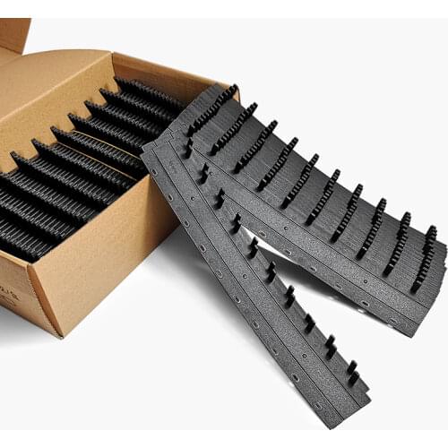 100pcs 10 Holes PVC Binding Strips Comb Binding Machine Binder Suppliers A4 Comb Plastic Binders for Office F