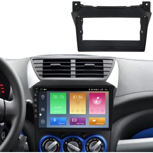9inch front plastic housing for Suzuki Alto 2009-2013 car radio front plastic frame with full set cables plugs