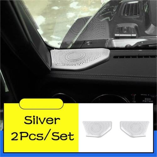Car Central Control Audio Cover A-pillar Speaker Grille Decoration Accessories for Jeep Wrangler JL 2018 2019 2020