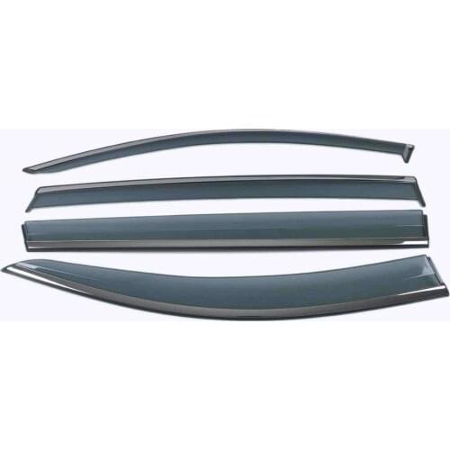 Car Styling 4 Pieces Rain Guards Side Window Visor Cover Trim For Hyundai Santa FE 2019-2020