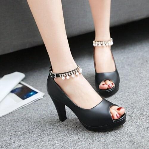 Big Size 11 12 13 ladies summer platform sandals women shoes woman Waterproof platform with buckled shallow mouth