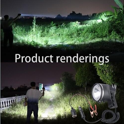 JUJINGYANG Remote vehicle mounted searchlight, external hernia lamp strong light xenon lamp