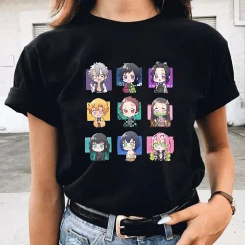 Hot Japanese Anime Demon Slayer T Shirt Men Kawaii Nezuko Kimetsu No Yaiba Graphic Tees Women Funny Tshirts Unisex Tops