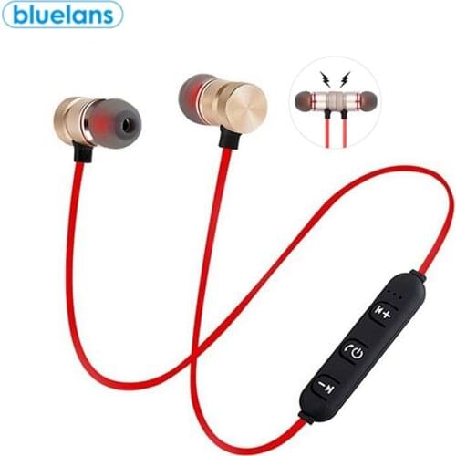 XT6 Magnetic Bluetooth HiFi Stereo In-Ear Wireless Earphone Sports Headphone For Iphone Samsung XIao Mi Sports Gaming Headset