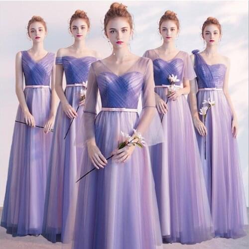 Fashionable Fairy tulle Bridesmaid Dresses 2019 New Design Formal party dress tulle graduation gown Vestido De Noiva
