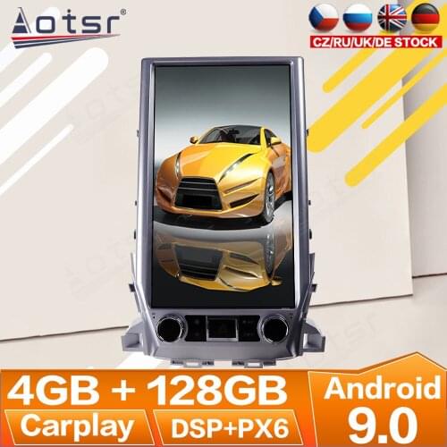 For Toyota Lander Cruiser LC200 2016 2017 2018 Android Radio Multimedia Car Cassette Recorder Stereo Player Tesla Navi Head Unit