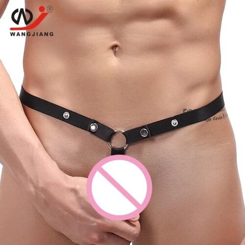 Jockstrap String Homme Gay Mens Underwear Thongs Tanga Hombre Erotic Underwear For G String Sexy Men Underwear Calzoncillos WJ