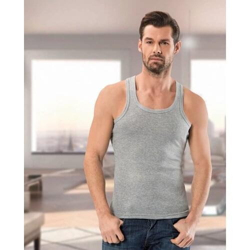 Mens solid color seamless underwear 100% cotton male ribana 1106