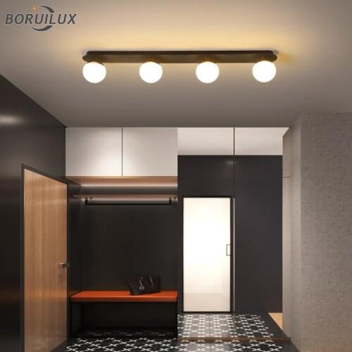New LED Modern Chandeliers Lights With Remote Iron Acrylic Lamps Bedroom Living Room Aisle Corridor Cloakroom Indoor Lighting