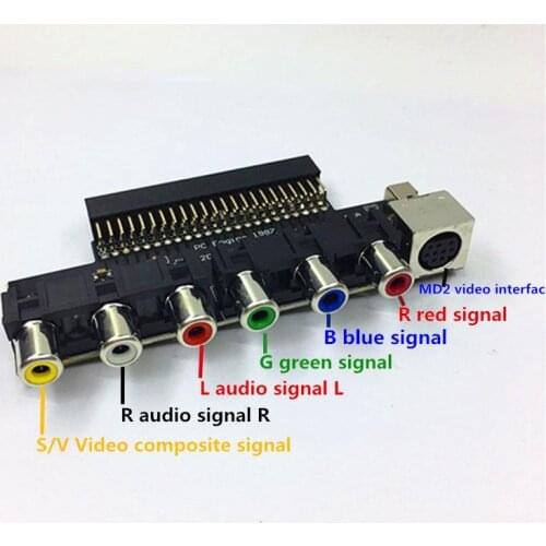 Upgrade Video Booster RGBS Signal Output Audio Output RGBS Card for NE-C PCE PC Engine Console For Grafx TV AC RGBS conveter