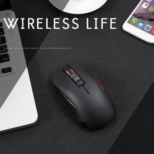 M600 Rechargeable 2.4Ghz Wireless Mouse Built-in 600mAh Battery 3-speed DPI One-key Adjustment Mute Button Design