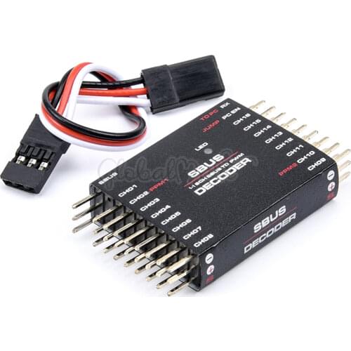 SBUS To PWM PPM Decoder 16CH For FPV RC Frsky X8R RXSR Airplane