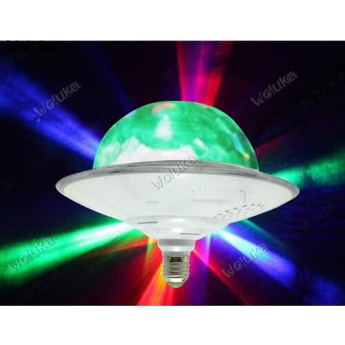 UFO stage lights Bluetooth speakers Bar USB colorful led crystal magic ball rotation LED stage CD50 W03