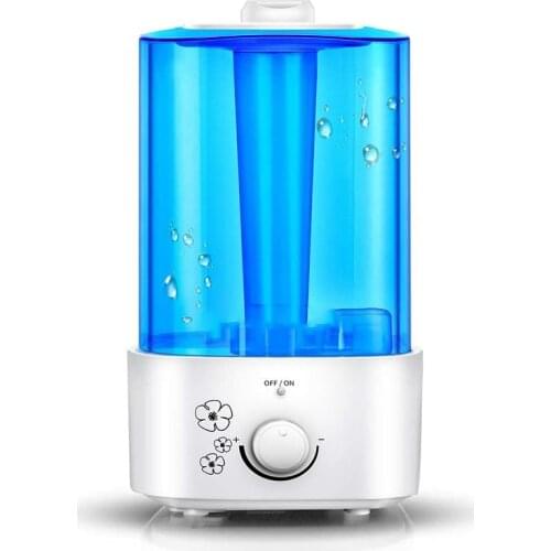 Silent Cold Mist Humidifier 2 Liter Small Air Humidifier, Suitable for Bedroom/Living Room US Plug
