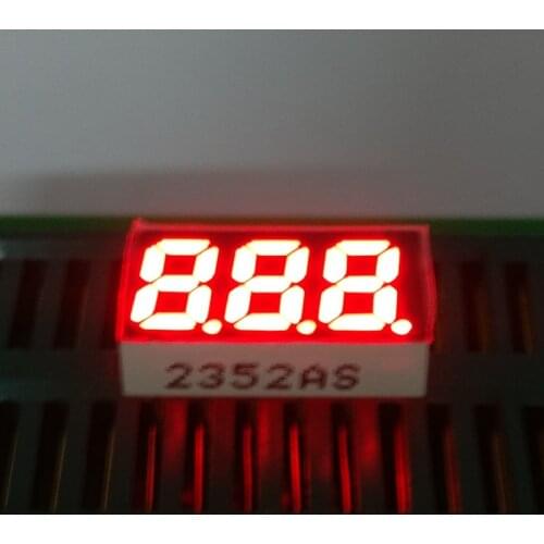 Ultra bright Commom Cathode/Anode 0.25" Red 7 Segment display 3 Bit Digital Tube 0.25 inch LED Display 15.3*8*4mm