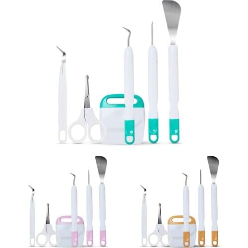 DIY Craft Vinyl Weeding Tools Set 6pcs Weeding Basic Handmade Tools DIY Kit Silhouettes Cameos Lettering Scrapbooking