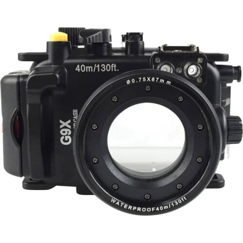 40m 130ft Waterproof Box Underwater Housing Camera Diving Case for Canon PowerShot G9X G9 X Bag Case Cover Bag