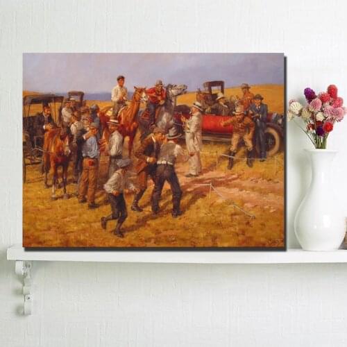Western Cowboy Poster Paintings on Canvas Modern Art Decorative Wall Pictures For Living Room Home Decoration