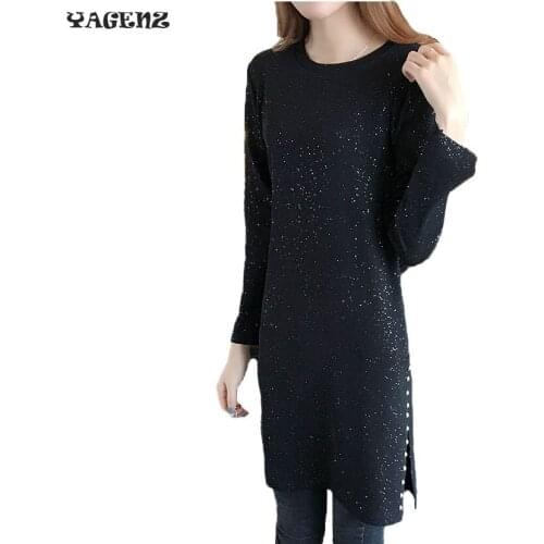 Women Plus Size Fat mm Casual fashion Style 2019 Women Plus Size Style Shirt Side Split Dress XL-5XL B68