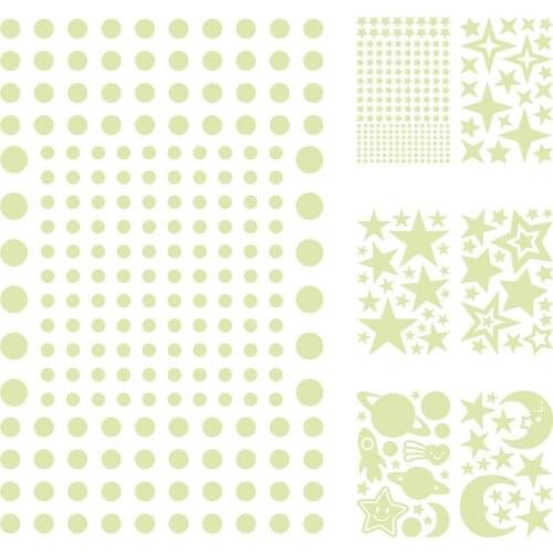 50% Hot Sale Luminous Sticker Self Adhesive Waterproof PVC Glow in the Dark Wall Sticker for Home Luminous Bubble Sticker