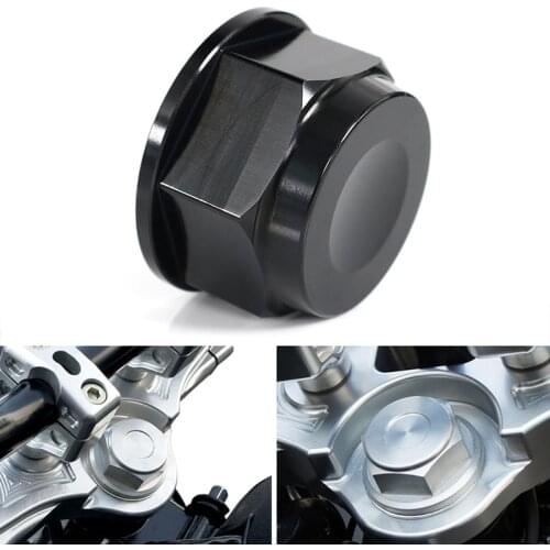 CNC Billet Aluminum Steering Stem Nut For Yamaha MT-09 FZ09 FJ09 XSR900 FZ1 XJR1300 V-MAX Suzuki GSR250S/R V-STROM 250 GSX-S 750