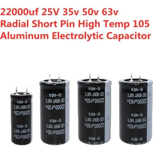 2PCS/Lot 22000uf 25V 35v 50v 63v Aluminum Electrolytic Capacitor