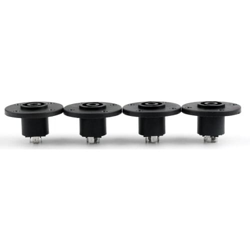 Artudatech 4 Pcs New Speakon 4 Pin Female Jack Compatible Audio Cable Adapter