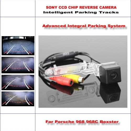 Car Backup Rear Reverse Camera For Porsche 968/968C Boxster 1992-1995 HD Intelligent Parking Tracks CAM