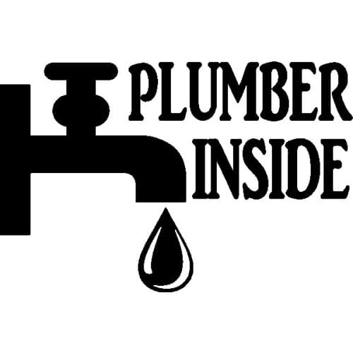 Car Stickers Funny Water Pipe PVC Car Decoration Accessories Stickers Creative Waterproof Cover Scratch Black/white, 14cm*9cm