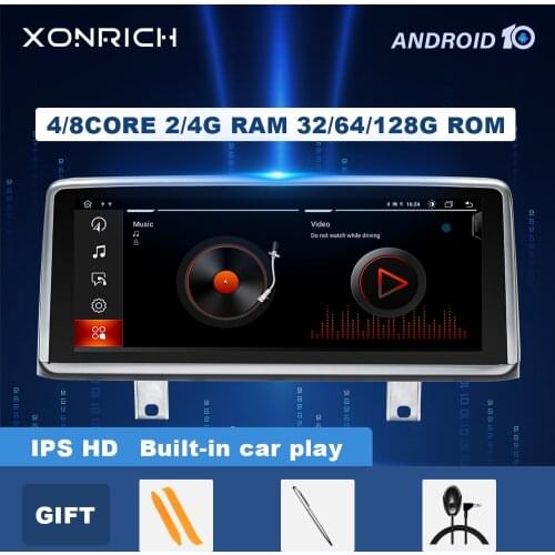 4GB IPS Android 10 Car Multimedia Player for BMW Series 3 4 F30 F31 F34 F32 F33 F36 AutoRadio Screen Headunit GPS Navigation