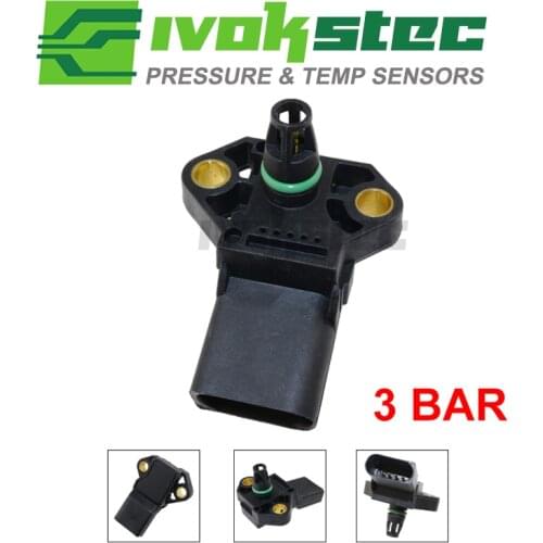 100% Test Intake Air Boost Pressure Map Sensor For Audi VW Seat Skoda 0281002401 038906051C 0 281 002 401 038 906 051 C