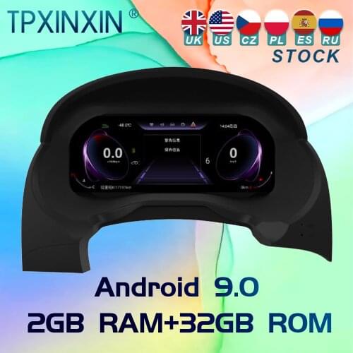 For Mitsubishi Pajero 2006-2016 Android 9 Car Ditigal Cluster LCD Dashboard Instrument Panel Multifunctional Multimedia Player