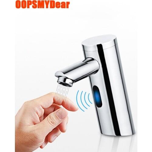 Infrared Motion Sensor Faucet Bathroom Touchless Chrome Tap Wash Basin Deck Mounted Gold Grifo Washbasin Smart Copper Torneira